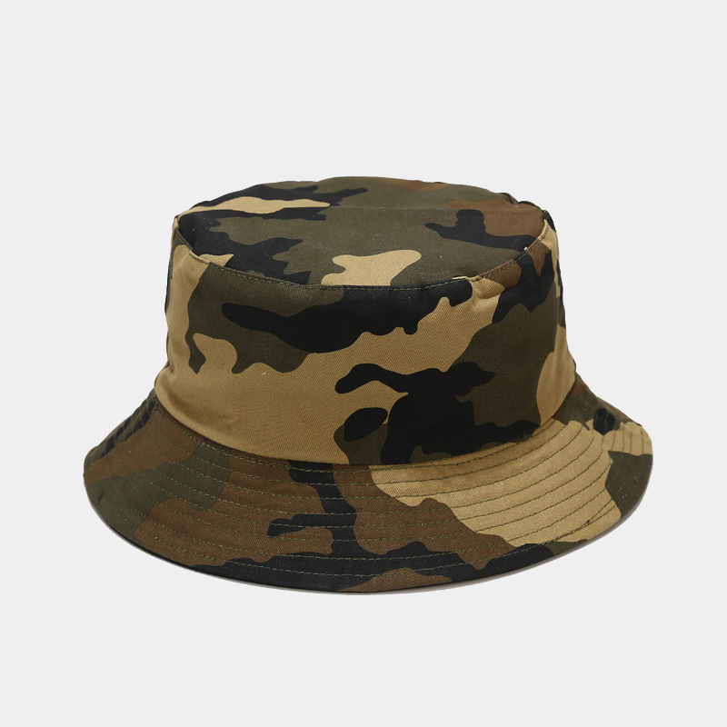 BK00076 Camouflage dubbele reiszonnebrandemmerhoed