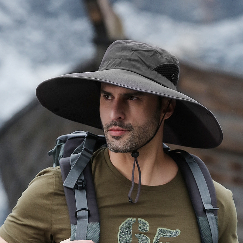 BK00028 Zonnebrandcrème grote dakrandhoed, waterdichte, sneldrogende emmerhoed BK00028 Zonnebrandcrème grote dakrandhoed, waterdichte, sneldrogende emmerhoed