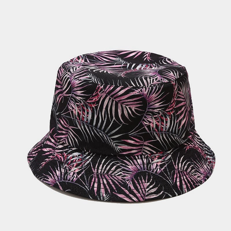BK00066 Katoenen vissershoed met bloemenprint