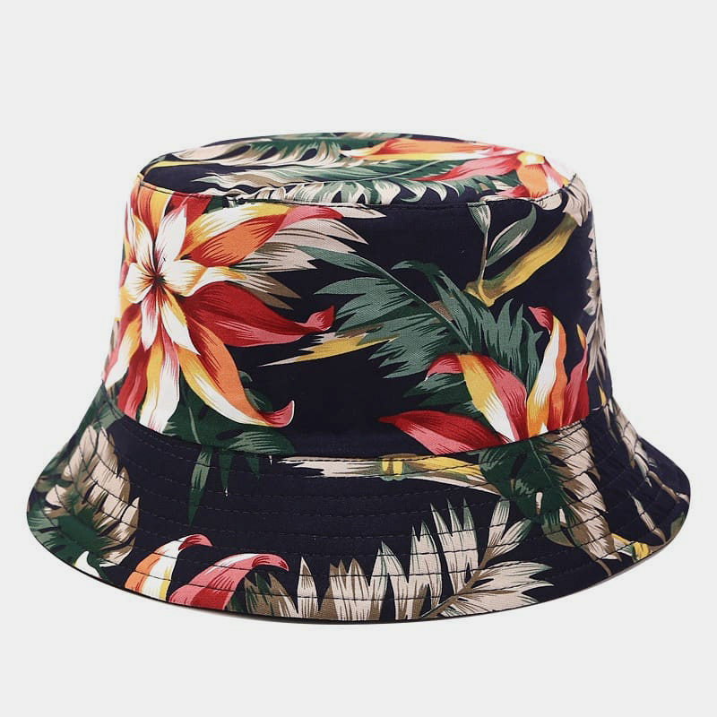 BK00062 Dubbelzijdig bedrukte Sunbonnet opvouwbare vissershoed