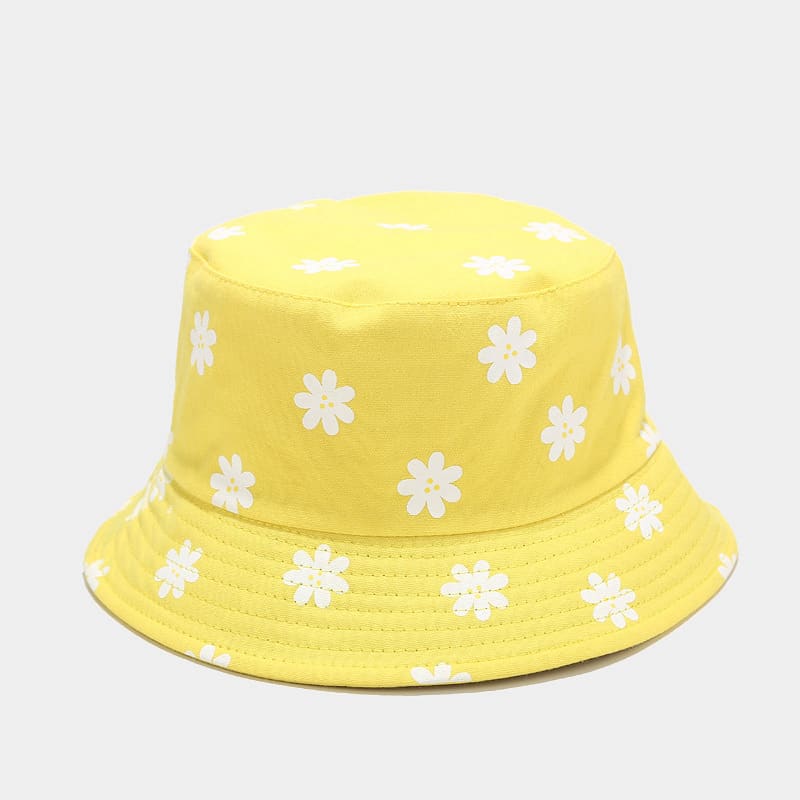 BK00065 Dames vissershoed met bloemenprint