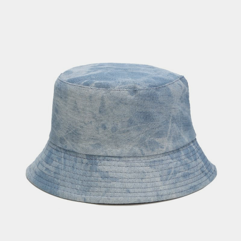 BK00069 Denim tie-dye vissershoed voor dames
