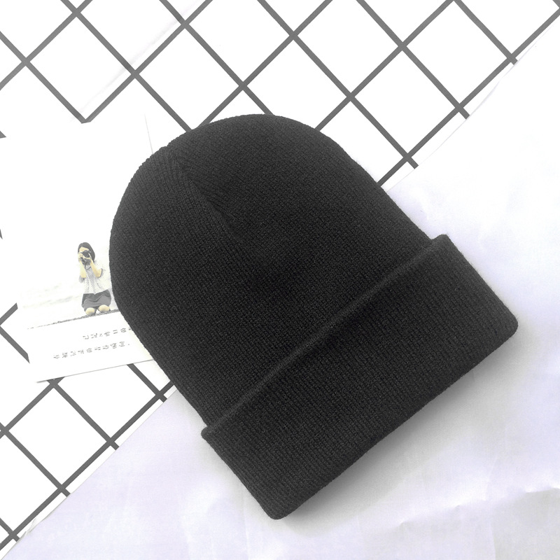 H00011 Basic Beanie Gebreide kindermuts