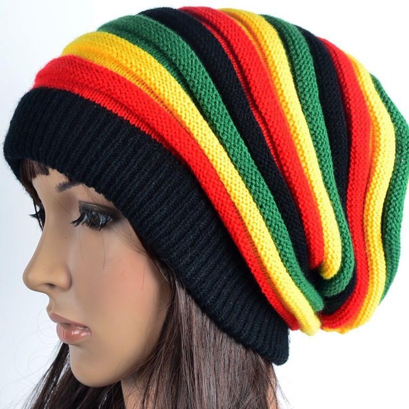 H00042 Warme gebreide lange mutsen voor herfst en winter