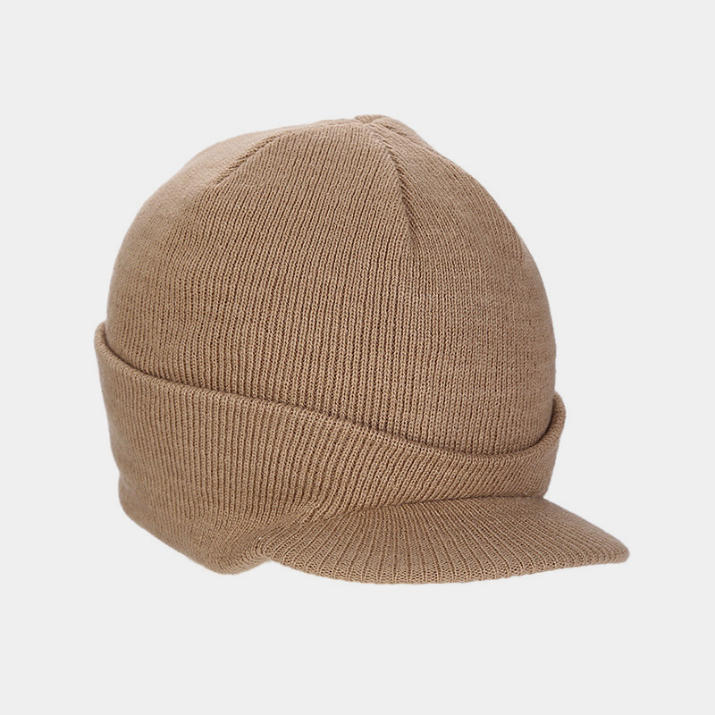 H00058 Gebreide muts voor volwassenen van acrylvezel met eendentong