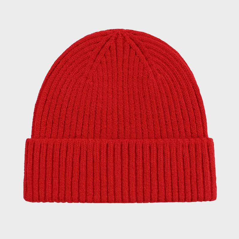 H00079 Effen kleur Basic Kleurrijke volwassen gebreide muts