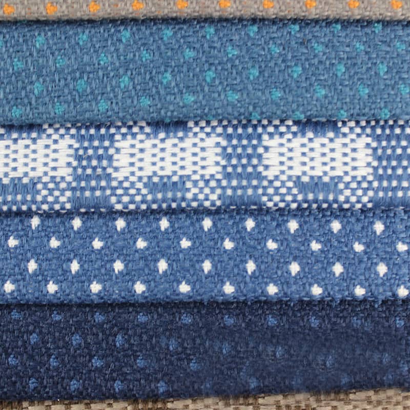 SM-A0007 Jacquard imitatielinnen bankstof met bloemmotief