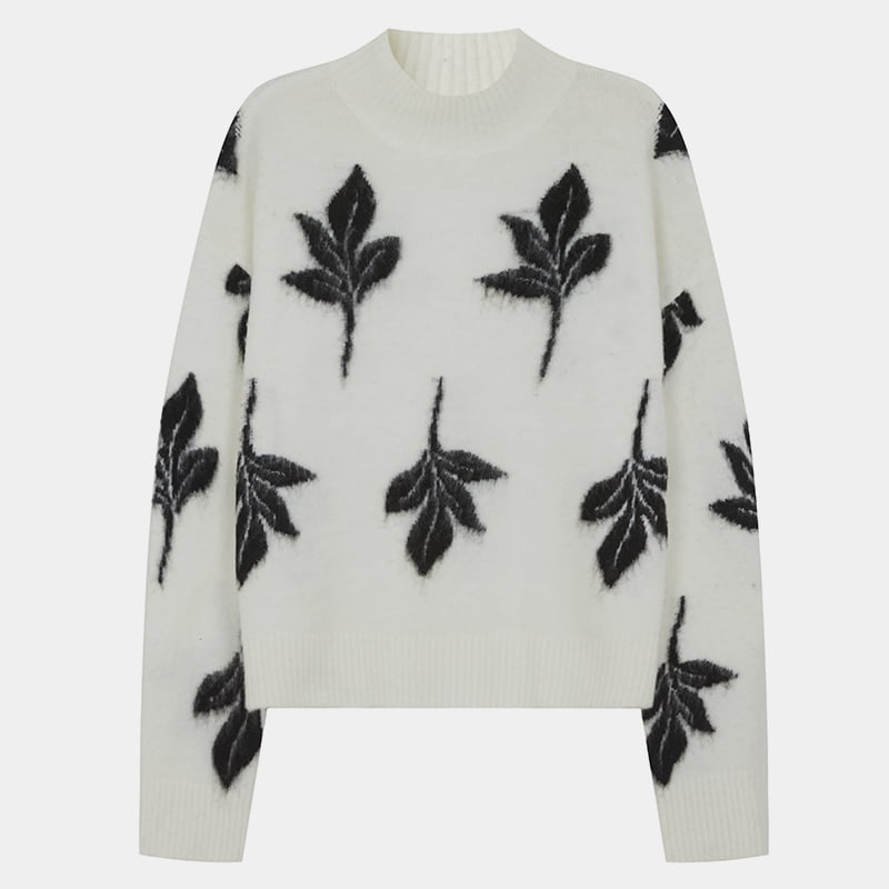 ML2208 Herfst halve coltrui mohairbladwollen trui gebreide trui ML2208 Herfst halve coltrui mohairbladwollen trui gebreide trui