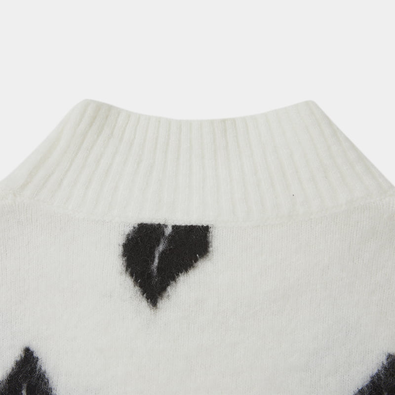 ML2208 Herfst halve coltrui mohairbladwollen trui gebreide trui ML2208 Herfst halve coltrui mohairbladwollen trui gebreide trui