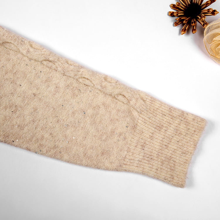 SM-K0012 Lente Herfst Polo-revers Effen kleur uitgeholde gebreide trui met onderkant SM-K0012 Lente Herfst Polo-revers Effen kleur uitgeholde gebreide trui met onderkant