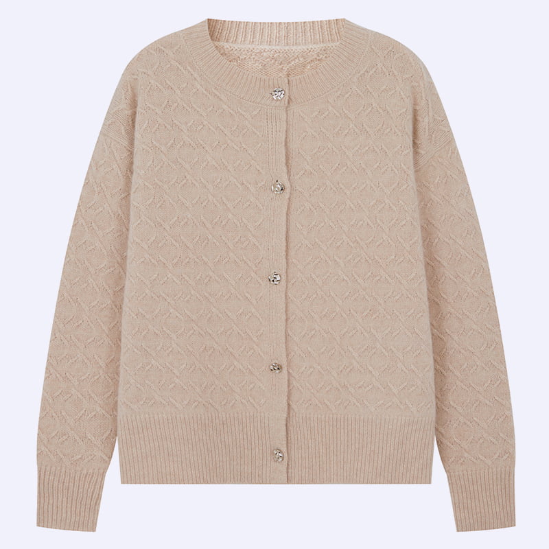 ML2203 Dun damesvest met ronde hals, vroege lente en herfst