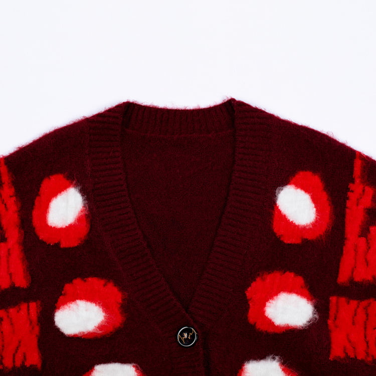 SM-K0030 Herfst/winter jacquard gevlekt contrastkleurig damesverdikt gebreid vest SM-K0030 Herfst/winter jacquard gevlekt contrastkleurig damesverdikt gebreid vest