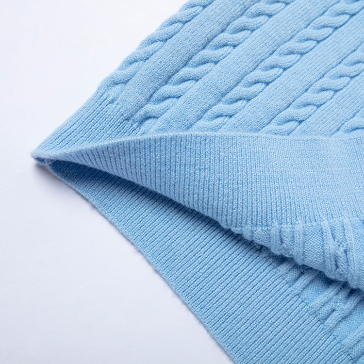 SM-K0035 Effen jacquard gebreid vest met ronde hals, lange mouwen en enkele rij knopen Lente en herfst SM-K0035 Effen jacquard gebreid vest met ronde hals, lange mouwen en enkele rij knopen Lente en herfst