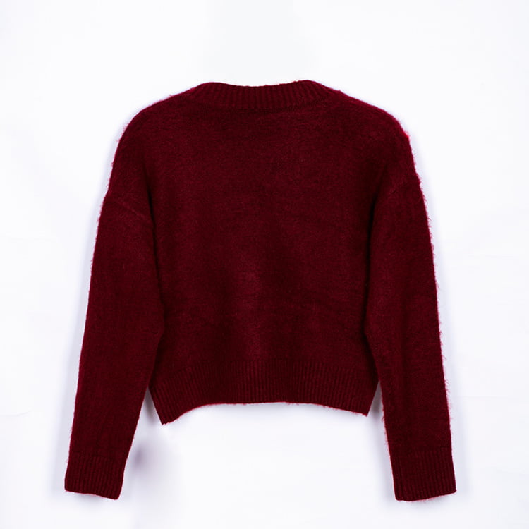 SM-K0030 Herfst/winter jacquard gevlekt contrastkleurig damesverdikt gebreid vest SM-K0030 Herfst/winter jacquard gevlekt contrastkleurig damesverdikt gebreid vest