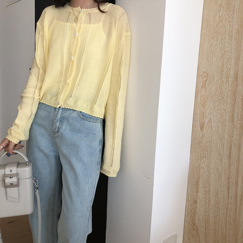 SM-K0014 Zomer Sunblock Gebreid Vest Dames Dun Airconditioner Shirt SM-K0014 Zomer Sunblock Gebreid Vest Dames Dun Airconditioner Shirt