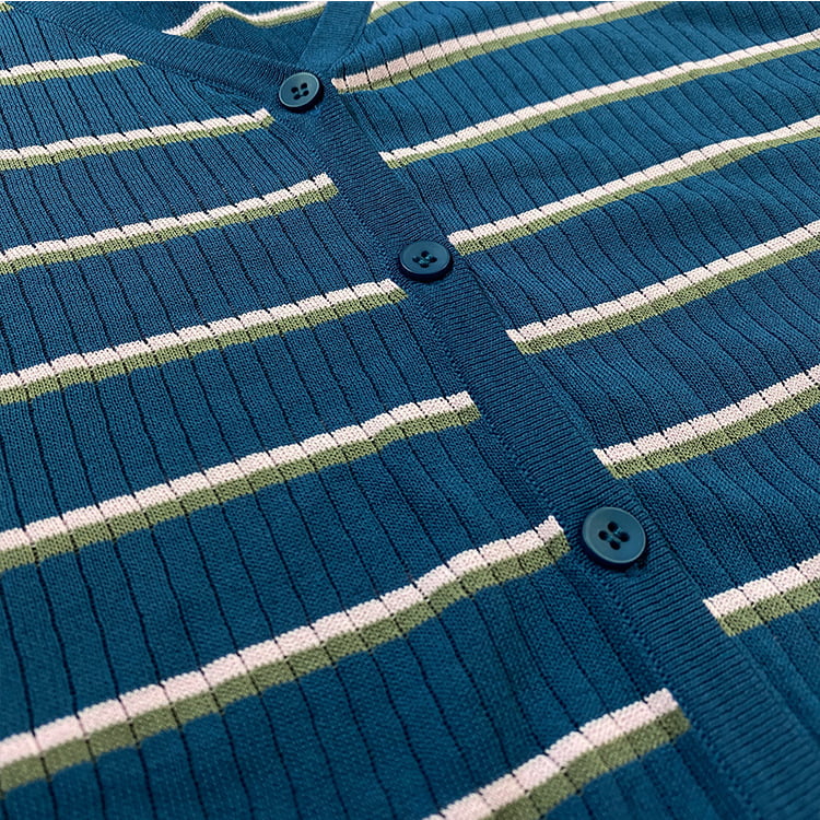 SM-K0001 Zomer damesbovenkleding Koreaans linnen gestreept zonneblokgebreid vest SM-K0001 Zomer damesbovenkleding Koreaans linnen gestreept zonneblokgebreid vest