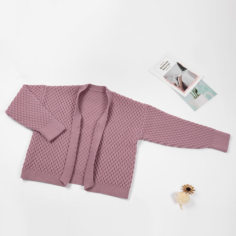 SM-K0044 Gebreid vest met driedimensionale twist, knooploze herfst-/wintertrui SM-K0044 Gebreid vest met driedimensionale twist, knooploze herfst-/wintertrui