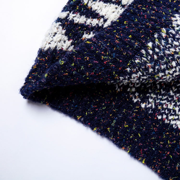 SM-K0036 Gevlekt gebreid vest met geometrisch patroon, herfst- en winterbovenkleding voor dames SM-K0036 Gevlekt gebreid vest met geometrisch patroon, herfst- en winterbovenkleding voor dames