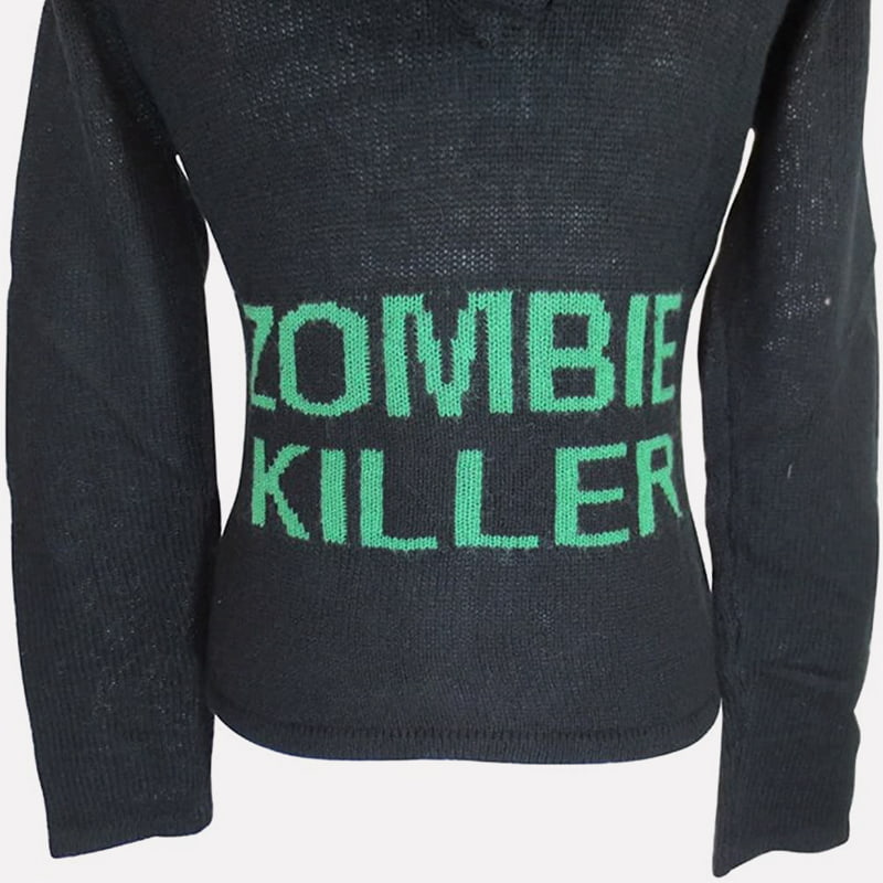 SM-K0098 Gebreide trui met capuchon en monogram. Dichtgebreide trui SM-K0098 Gebreide trui met capuchon en monogram. Dichtgebreide trui