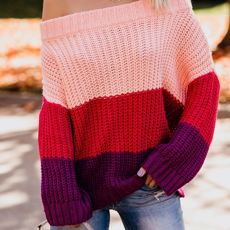 SM-K0080 Wollen gebreide trui met contrasterende patchwork en lange mouwen met ronde hals SM-K0080 Wollen gebreide trui met contrasterende patchwork en lange mouwen met ronde hals