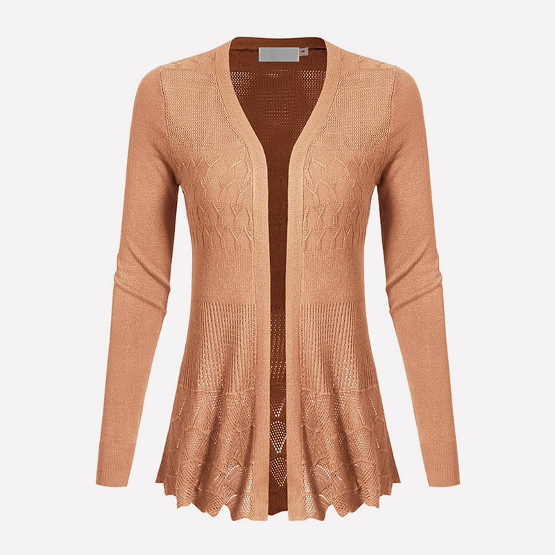 SM-K0072 Effen, halflang gebreid vest met V-hals en lange mouwen SM-K0072 Effen, halflang gebreid vest met V-hals en lange mouwen