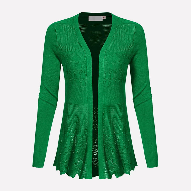 SM-K0072 Effen, halflang gebreid vest met V-hals en lange mouwen SM-K0072 Effen, halflang gebreid vest met V-hals en lange mouwen